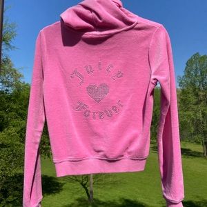 Juicy couture X Forever 21 cropped zip up jacket